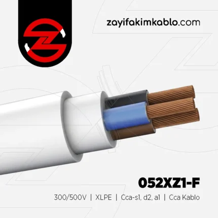 7x2,5 mm² 052XZ1-F 300/500V XLPE Cca-s1, d2, a1 Cca Kablo - Öznur