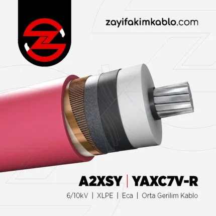 1x240/25 mm² A2XSY (YAXC7V-R) 6/10kV XLPE Eca Orta Gerilim Kablo - Öznur