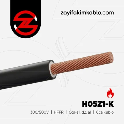 0,75 mm² H05Z1-K 300/500V HFFR Cca-s1, d2, a1 Cca Kablo - Öznur