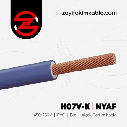 50 mm² H07V-K (NYAF) 450/750V PVC Eca Alçak Gerilim Kablo - Öznur