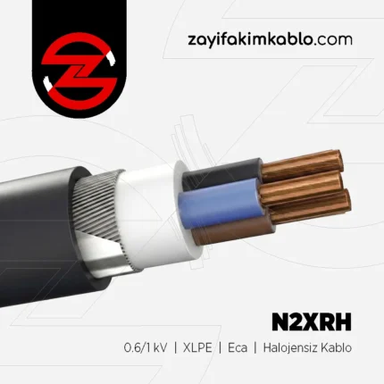 2x4 mm² N2XRH 0.6/1 kV XLPE Eca Halojensiz Kablo - Öznur