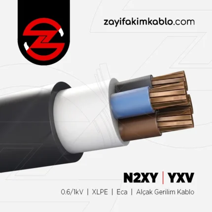 3x400+185 mm² N2XY (YXV) 0.6/1kV XLPE Eca Alçak Gerilim Kablo - Öznur